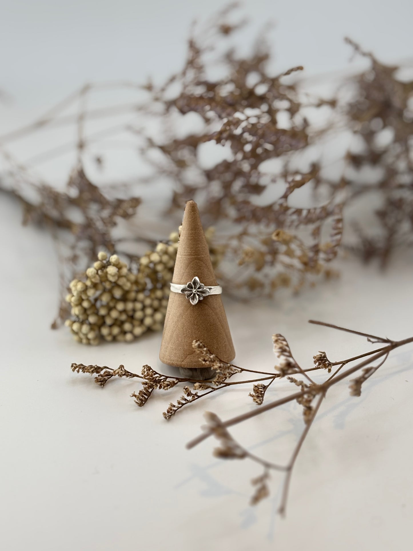 Handcrafted Sterling Silver vintage style ring. Boho Jewelry, diamond shaped ring, antiqued look inspired jewellery.